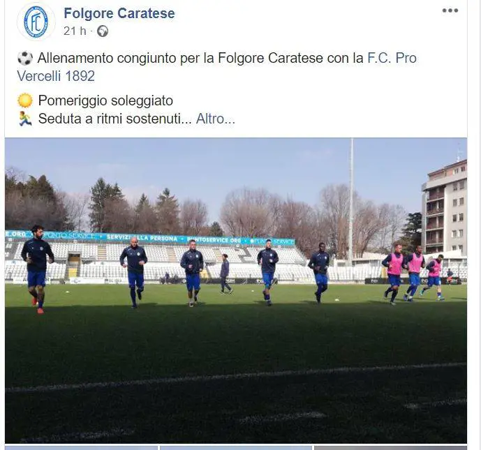 Folgore Caratese-Pro Vercelli, Inveruno-Como: i "furbi" del Coronavirus