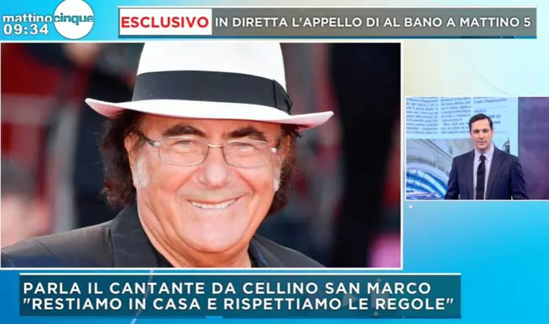 Al Bano Carrisi sul coronavirus: "Per la prima volta ho paura"