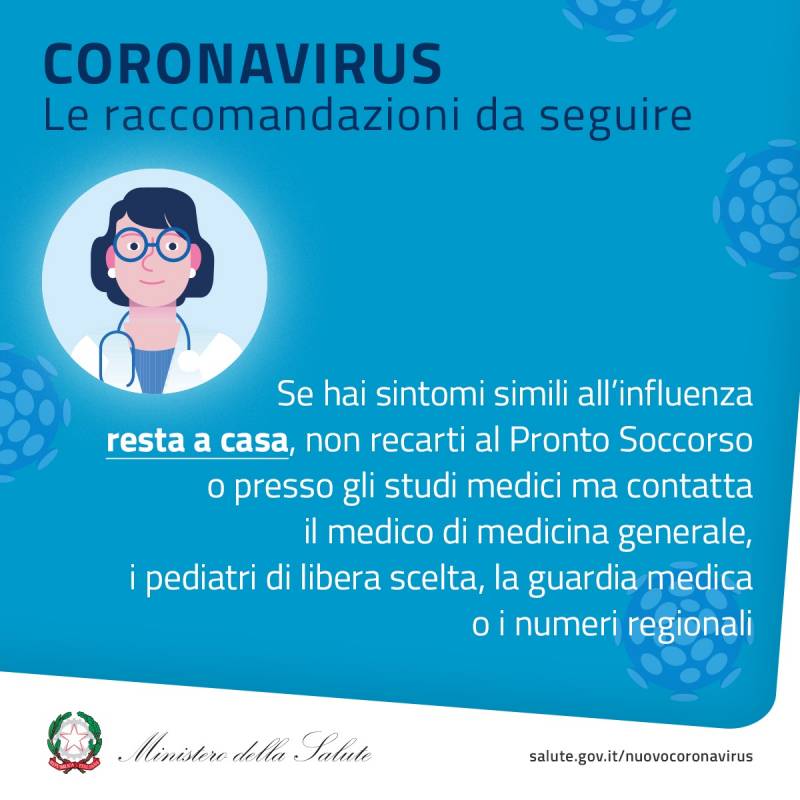 coronavirus raccomandazioni