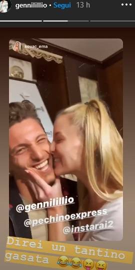 Gennaro Lillio ed Ema Kovac, Instagram