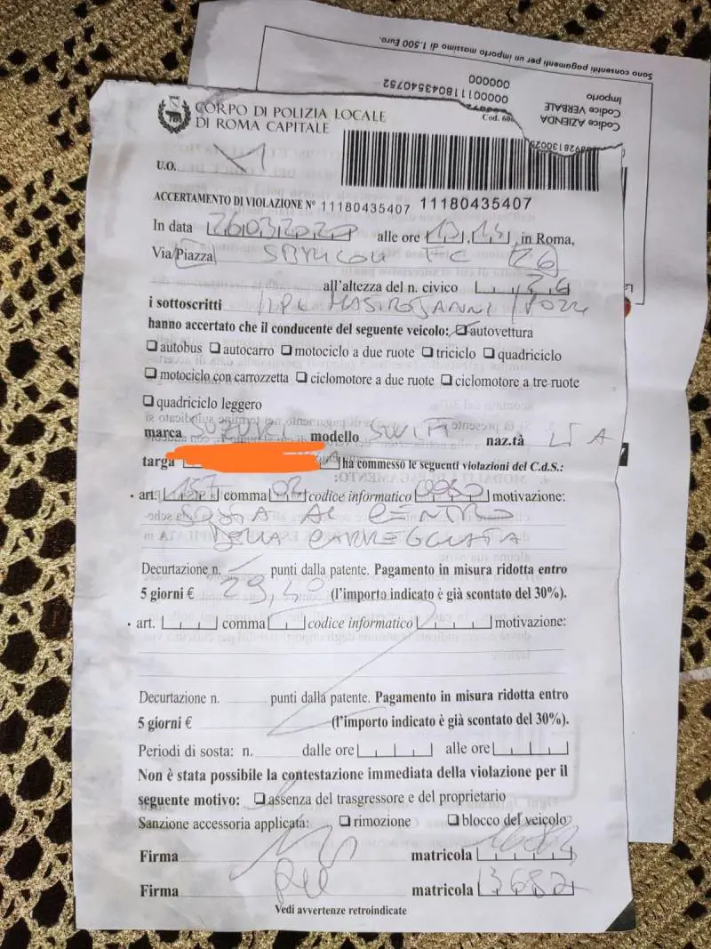 La denuncia: "In piena pandemia i vigili pensano a multare le auto"