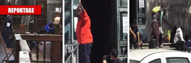 Le messe sono vietate ma in chiesa bivaccano i migranti