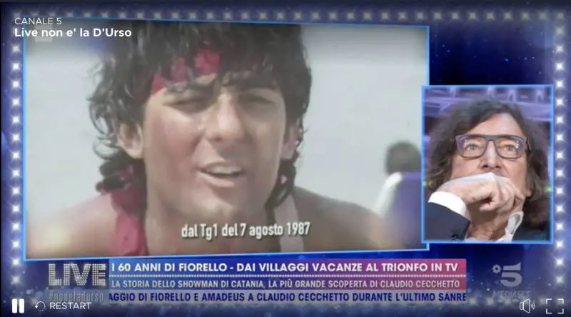 I 60 anni di Fiorello festeggiati da Claudio Cecchetto