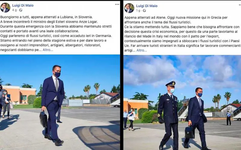 La "gaffe fotografica" di Di Maio scatena il web: "Lubiana simile ad Atene"