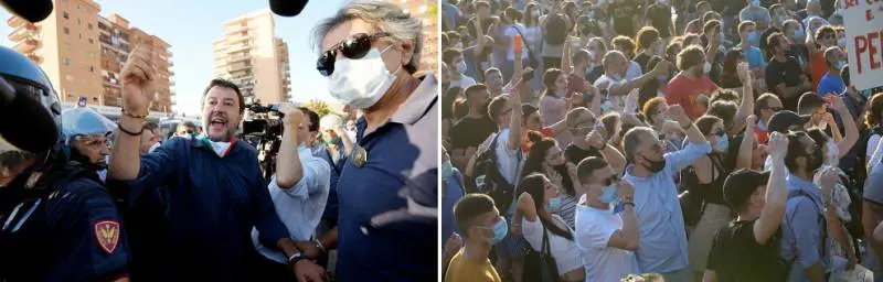 Nella polveriera di Mondragone. Tensione dei centri sociali per l'arrivo di Salvini