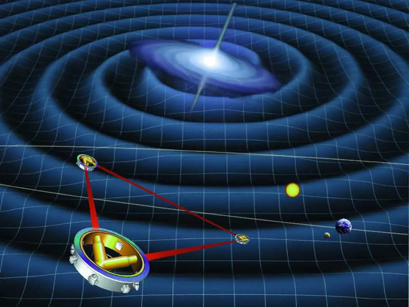 Illustrazione NASA di LISA