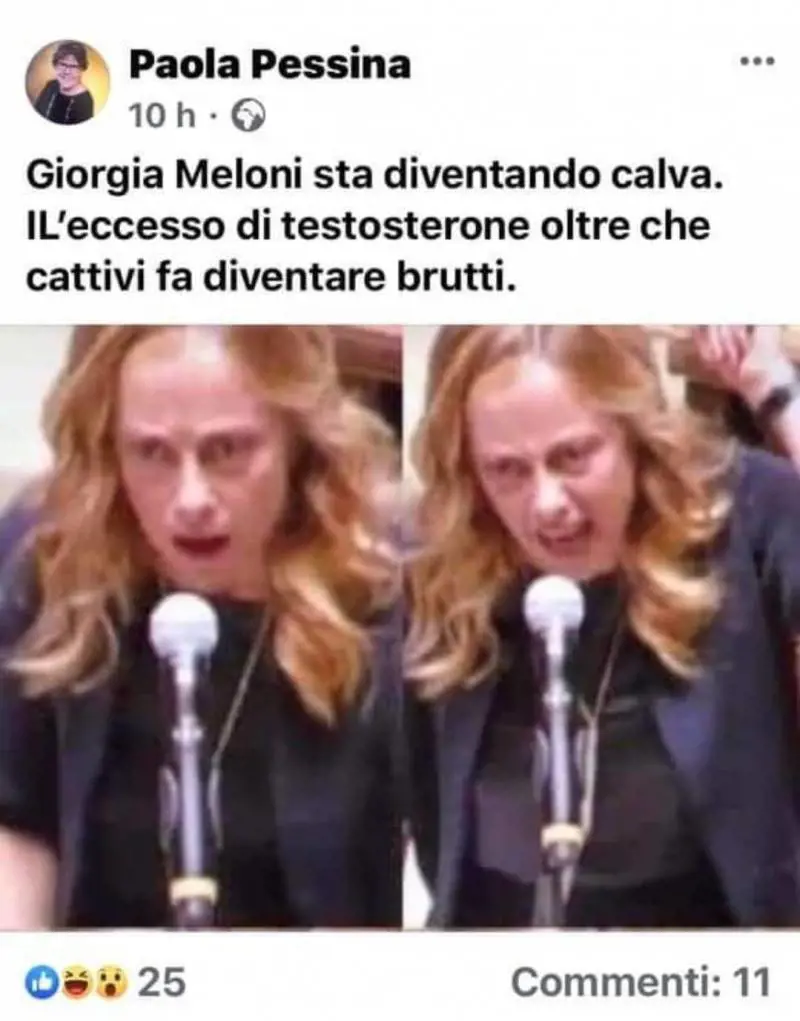 "Guardate è pure calva..." I vergognosi insulti dell'ex sindaco Pd alla Meloni