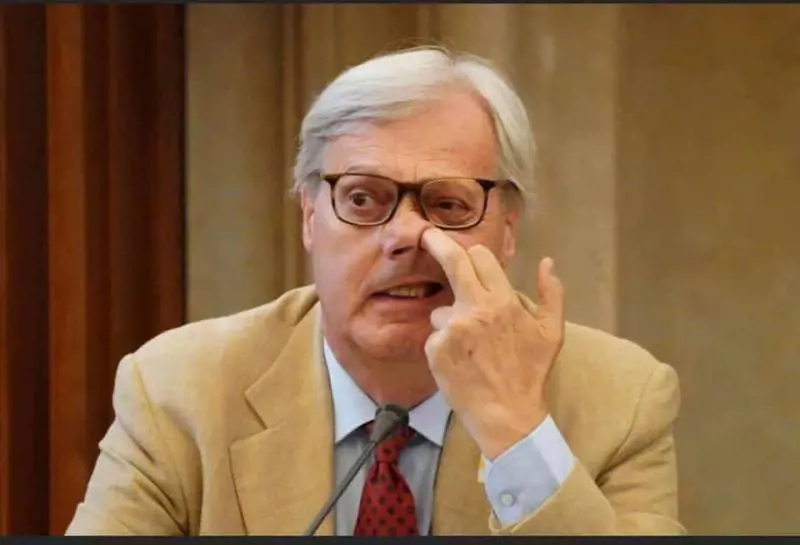 "Lo sto cercando nel mio naso...". Il post di Sgarbi che umilia un vip