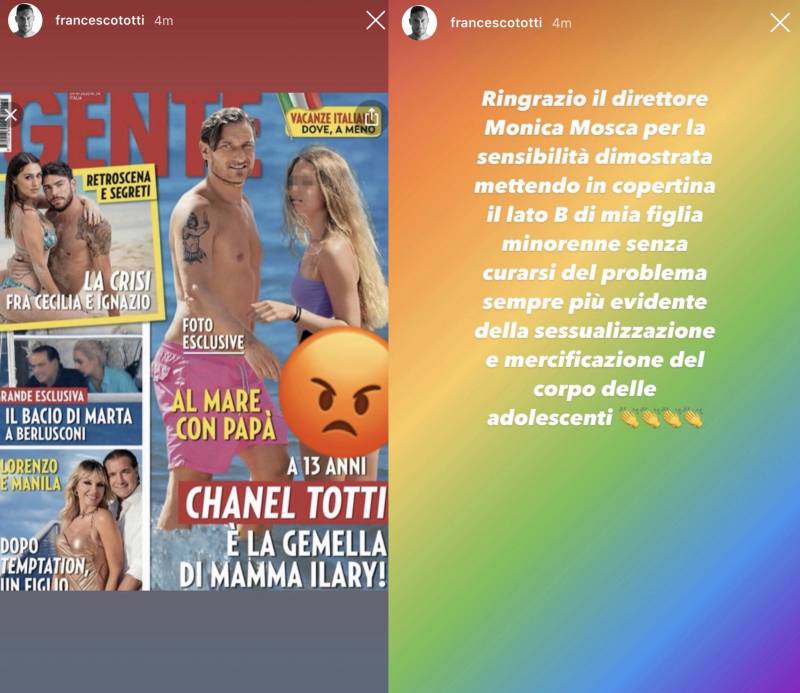 Francesco Totti difende Chanel
