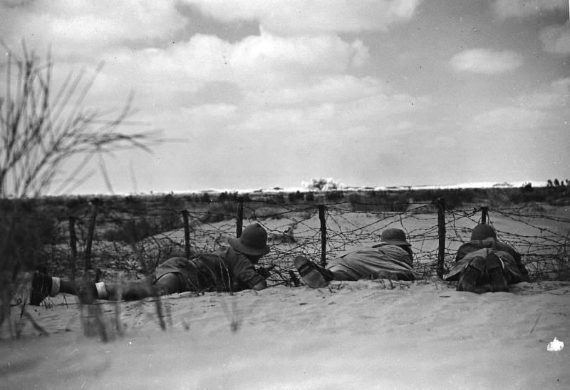 Truppe italiane nel deserto di El Alamein