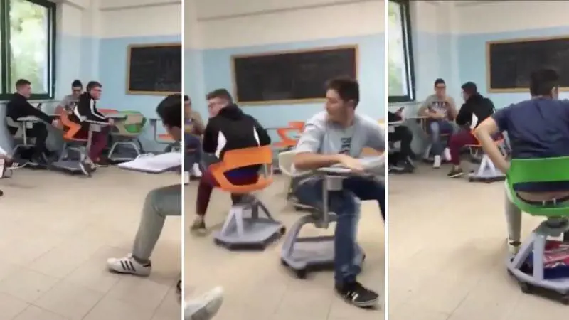 I banchi a rotelle come autoscontro: ​video diventa subito un caso politico