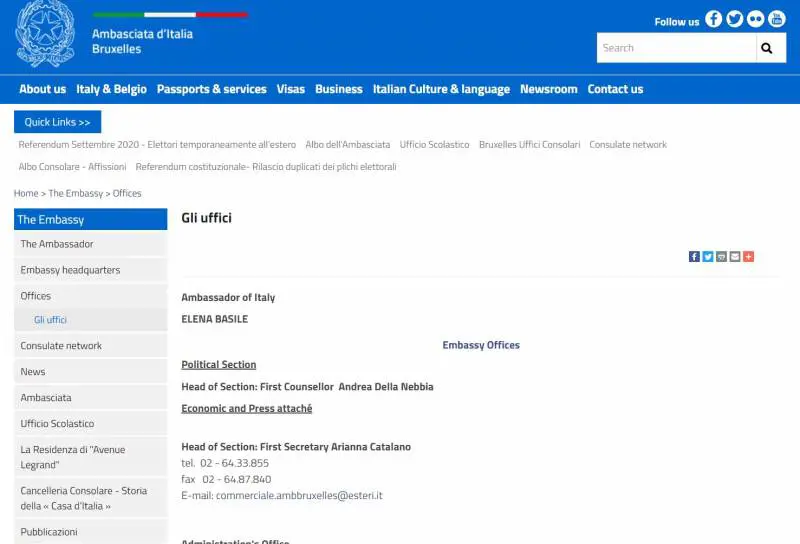 La gaffe dell'ambasciata italiana: se cerchi l'ufficio scolastico finisci su un sito porno
