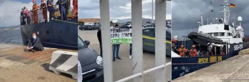 Barricate della Lega al porto: i migranti sbarcano lo stesso