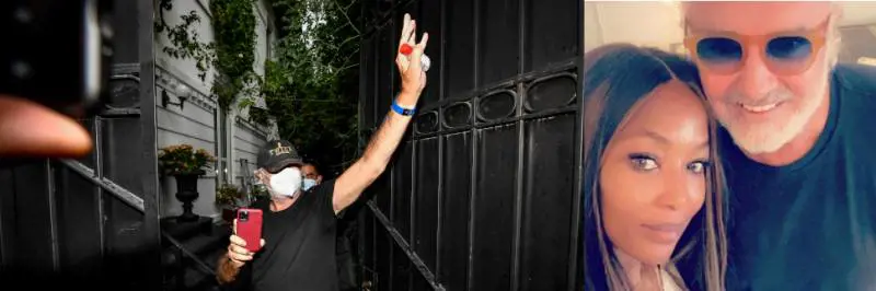 Ora il Covid-19 è acqua passata: Briatore a Monaco con la Campbell