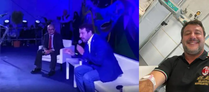 "Flebo di cortisone per il mal di schiena". Salvini "febbricitante" è un caso