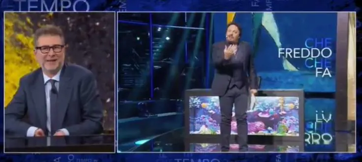 Enrico Brignano a Fazio: "Non c'hai una lira, non ti montare la testa"