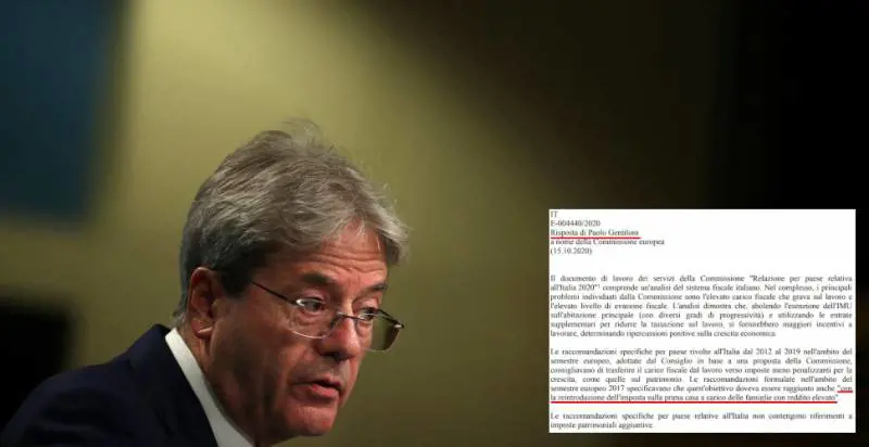 La crociata di Gentiloni (e Ue): stangare la prima casa