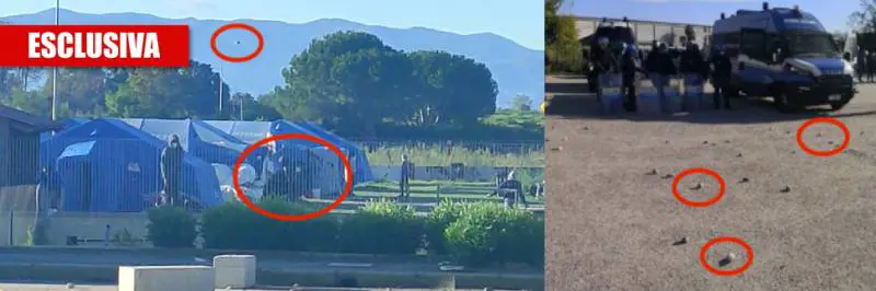 Migranti forzano la zona rossa: sassaiola choc sugli agenti