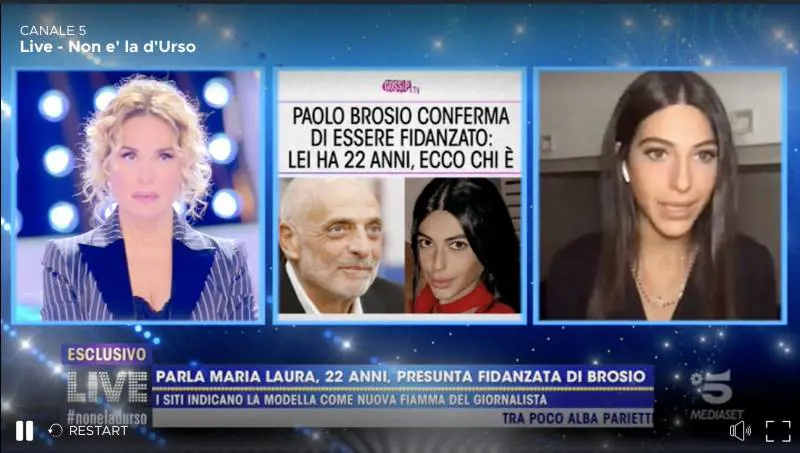 Paolo Brosio e la giovane fidanzata: “Con lui rapporti religiosi, ma anche carnali”