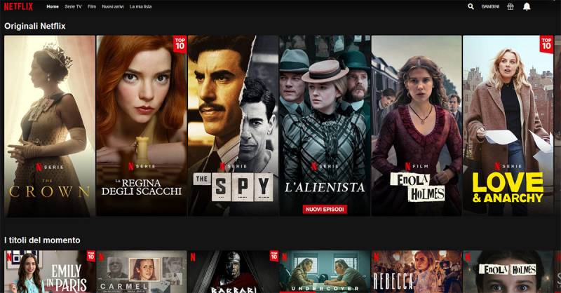 Netflix, il catalogo