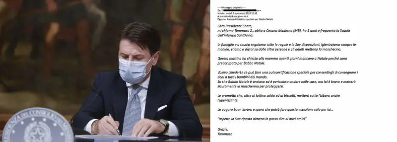 Conte risponde a un bambino E la letterina scatena la bufera