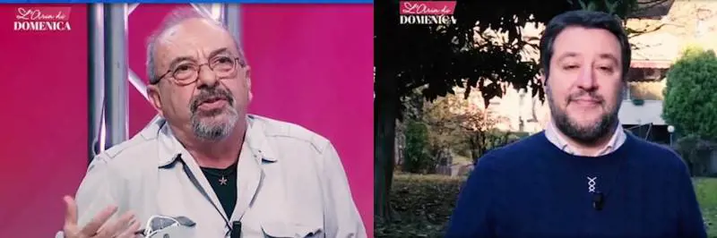 "Limitato", "Mi fai solo pena" È scontro in tv Vauro-Salvini