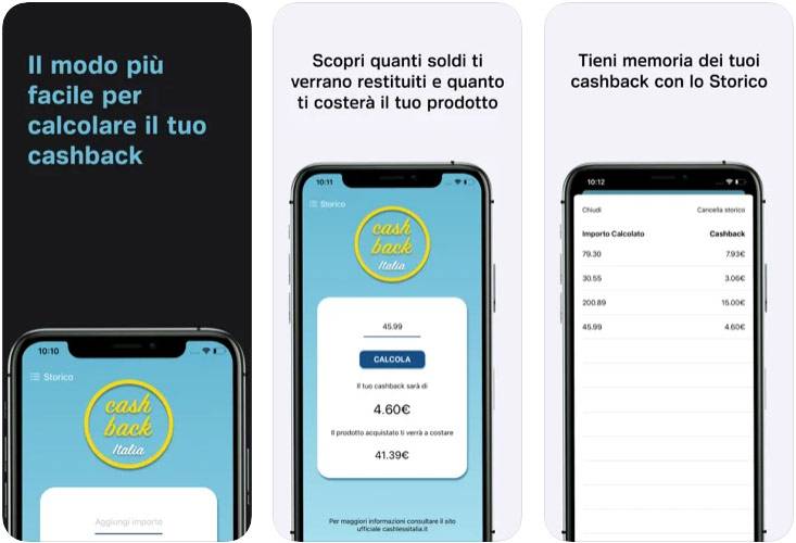 Cashback di Stato Italia App