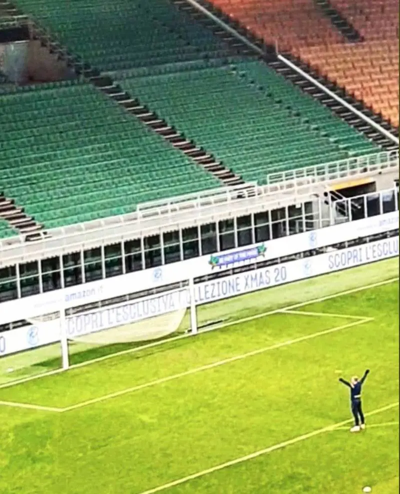 In questa foto la fine di Eriksen Cosa è successo in Inter-Spezia