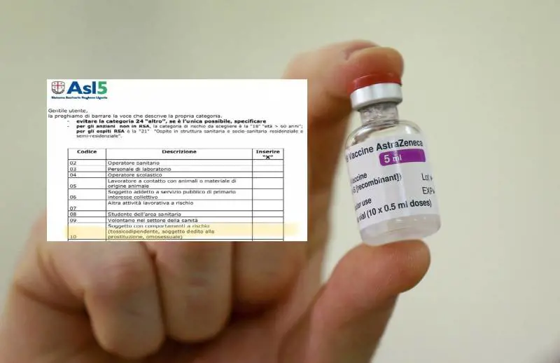 "Omosessuali soggetti a rischio Covid": bufera sul modulo per il vaccino
