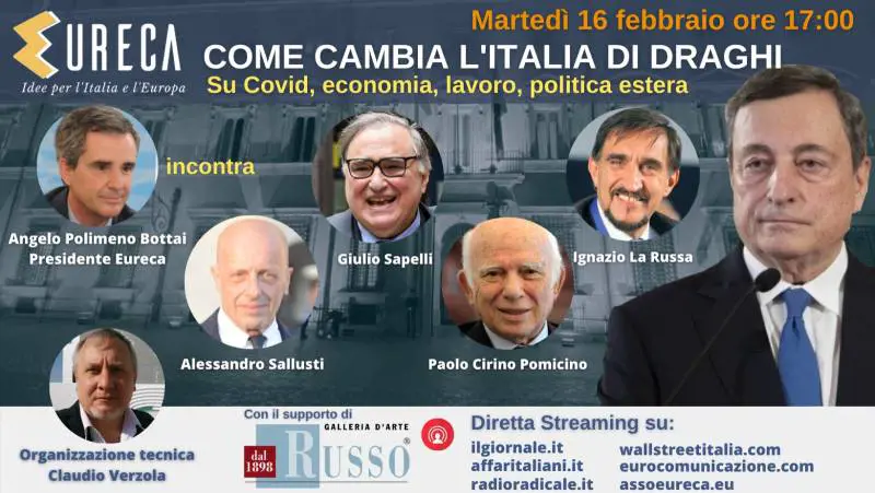 Come cambia l'Italia di Draghi. ​La diretta con Sallusti e Sapelli