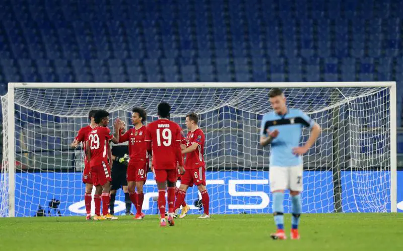 Il Bayern annienta la Lazio: 1-4 ed eliminazione dalla Champions vicina