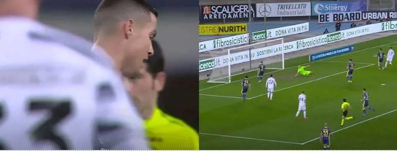 "Basta...". Il faccia a faccia tra Cr7 e l'arbitro
