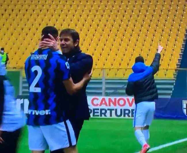 Quel gesto di Conte su Hakimi. "Perché gli ho preso la faccia..."