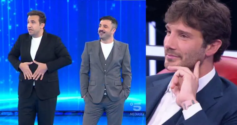 "Ah non è tuo il bimbo?": Pio e Amedeo gelano Stefano De Martino su Belen