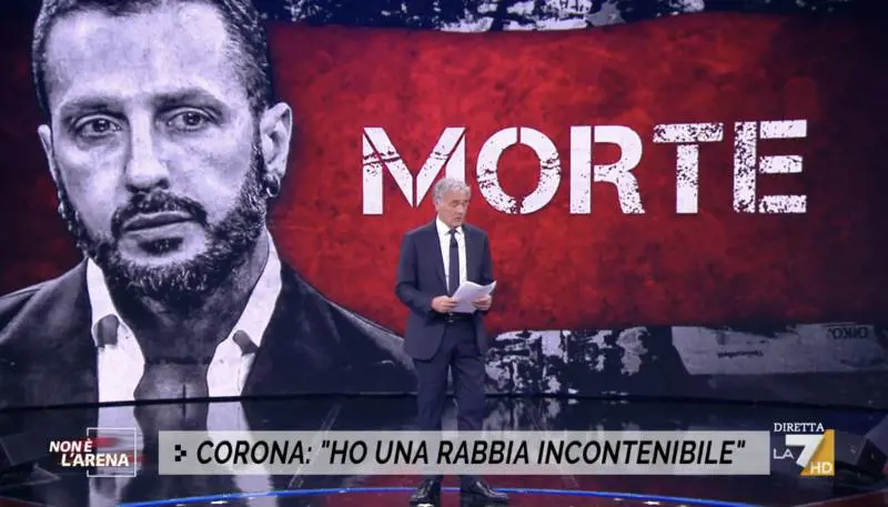 La straziante lettera di Corona a Massimo Giletti: "Come un cannibale mordo tutto"
