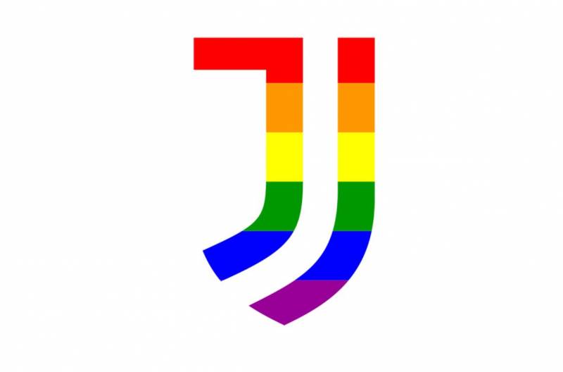 Logo Juventus arcobaleno