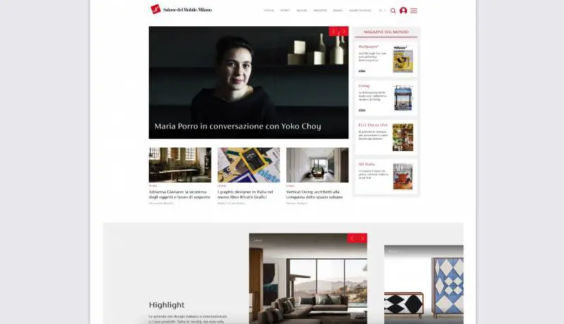 Salone del Mobile, online la piattaforma digitale del design