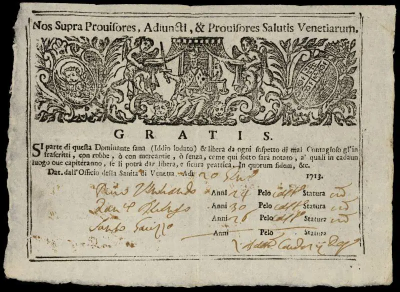 L'idea del certificato è vecchia di secoli come anche la lotta (dura) alle malattie