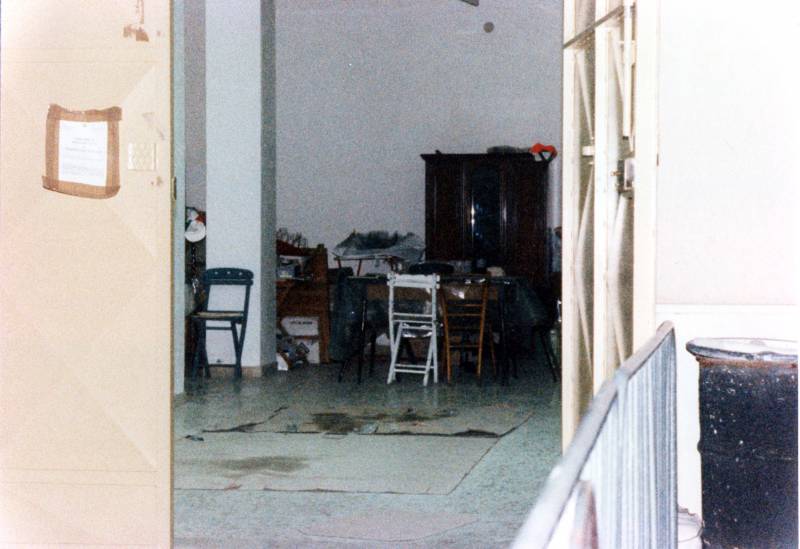 Il garage in cui fu uccisa Nadia Roccia