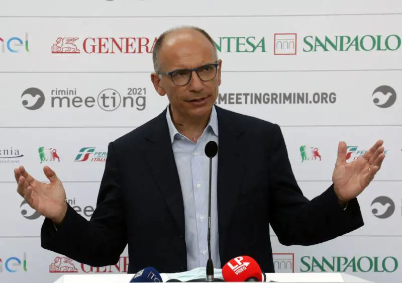 Il segretario del Pd Enrico Letta