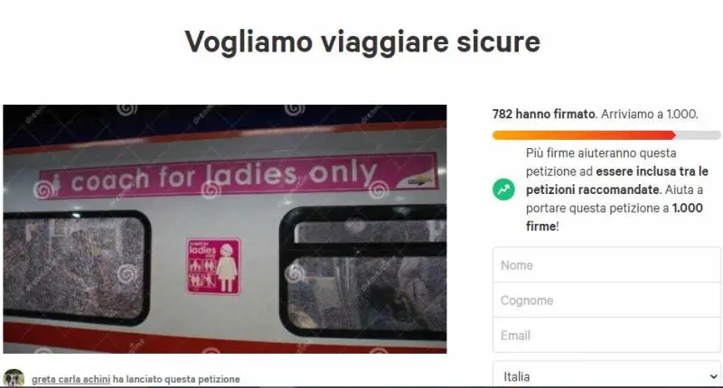 Dopo lo stupro: "Ora carrozze per sole donne"