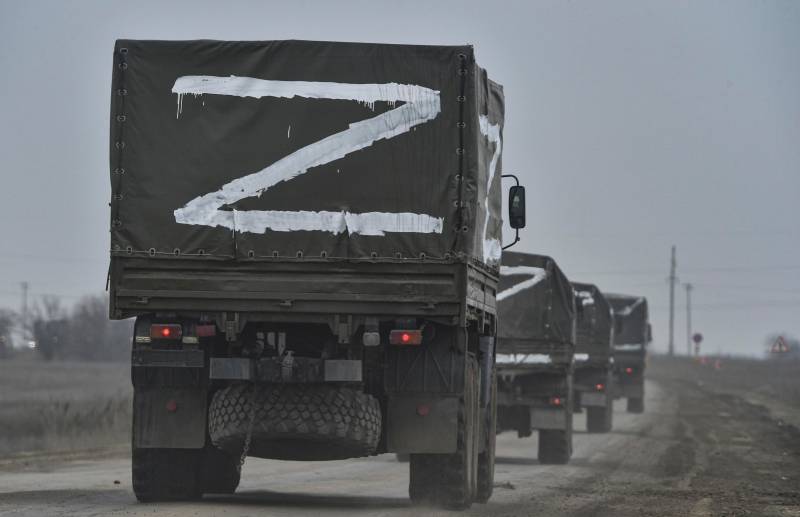 Camion russo con la Z