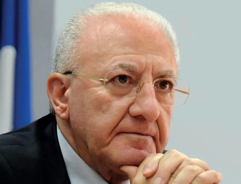 Il governatore della Campania Vincenzo De Luca