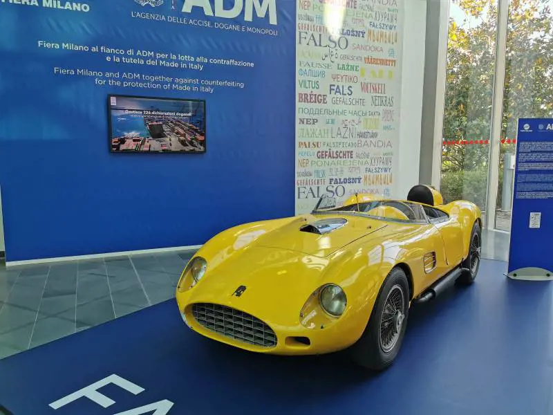 Intesa anti-contraffazione tra Fiera e Adm: in mostra una Ferrari "fake"