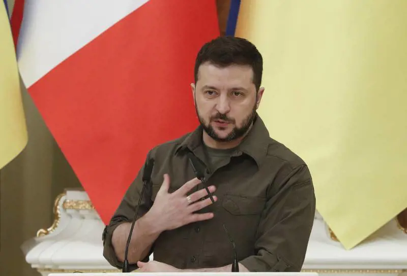 Il presidente dell'Ucraina Volodymyr Zelensky