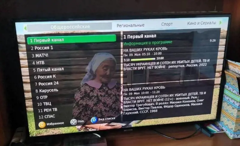 "Mani sporche di sangue": lo strano messaggio prima del discorso di Putin