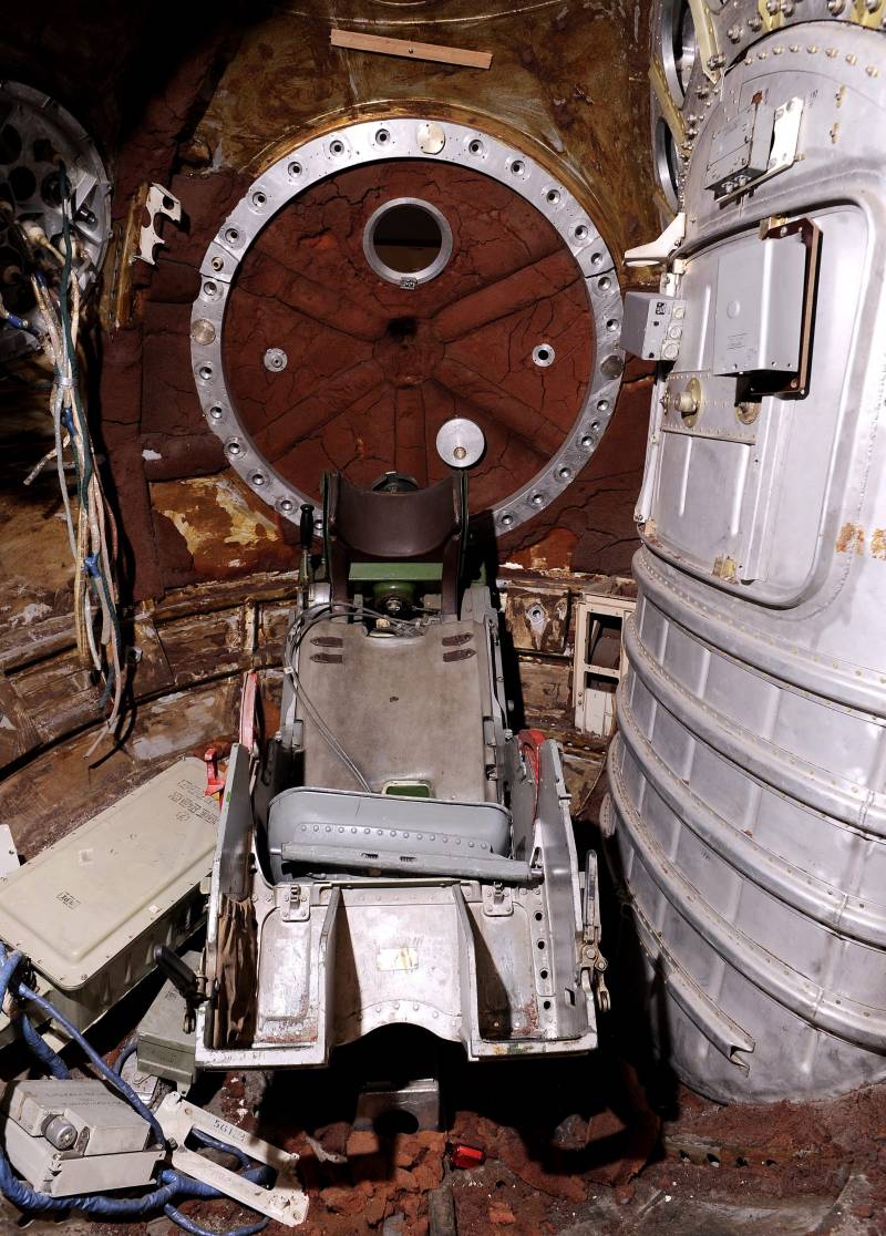 Il modulo usato per l'esercitazione del volo nello spazio di Gagarin