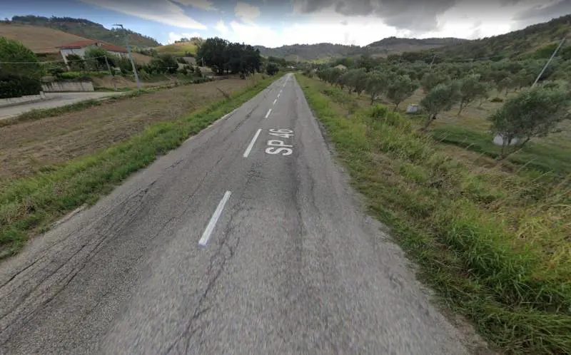 La strada provinciale 46 per San Floro di Catanzaro