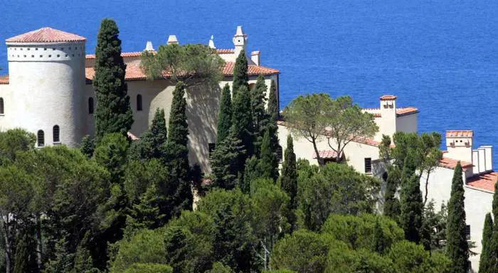 Una vista aerea di Villa Feltrinelli