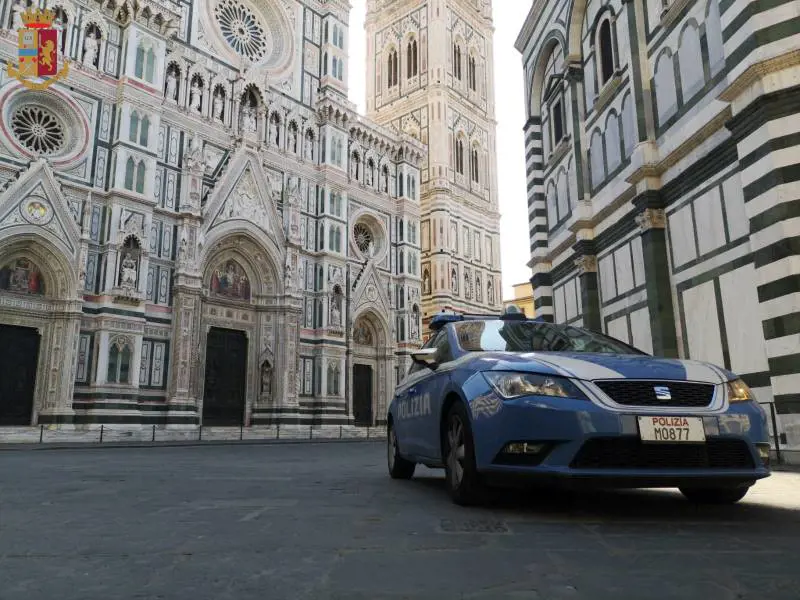 Una volante della polizia a Firenze